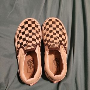 Black and White Checkered Vans (Size 11 Toddler)